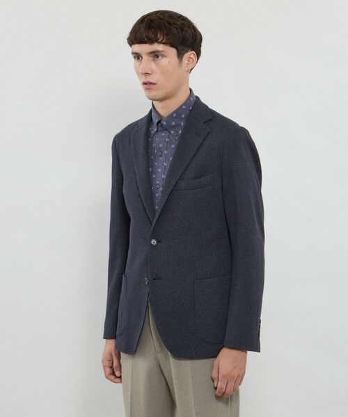 MACKINTOSH LONDON(MENS) / マッキントッシュ ロンドン メンズ ノーカラージャケット | 【WEB・一部店舗限定】【FLEX JERSEY】コットンウールジャージージャケット | 詳細4