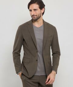 MACKINTOSH LONDON(MENS) / マッキントッシュ ロンドン 　メンズ ノーカラージャケット | 【BREASY JACKET】2WAYストレッチ千鳥セットアップジャケット