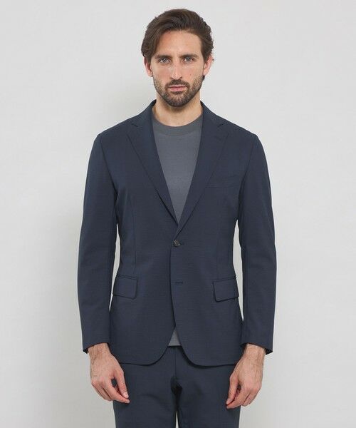 MACKINTOSH LONDON(MENS) / マッキントッシュ ロンドン メンズ ノーカラージャケット | 【BREASY JACKET】2WAYストレッチ千鳥セットアップジャケット | 詳細3