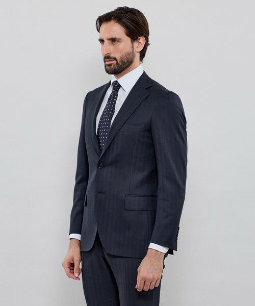 MACKINTOSH LONDON(MENS) / マッキントッシュ ロンドン 　メンズ セットアップ | 【NEW BRIDGE】Super150's シャドーストライプスーツ | 詳細3