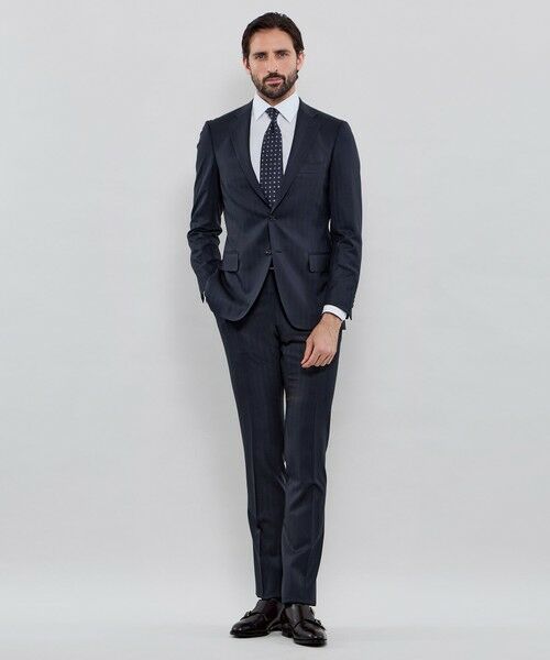 MACKINTOSH LONDON(MENS) / マッキントッシュ ロンドン 　メンズ セットアップ | 【NEW BRIDGE】Super150's シャドーストライプスーツ | 詳細1