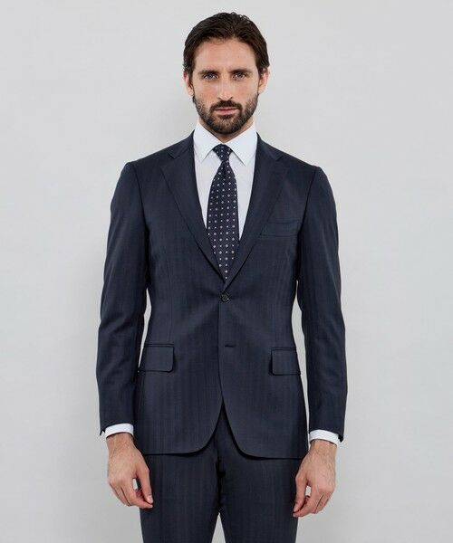 MACKINTOSH LONDON(MENS) / マッキントッシュ ロンドン 　メンズ セットアップ | 【NEW BRIDGE】Super150's シャドーストライプスーツ | 詳細2