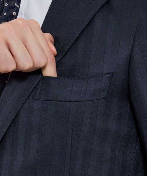 MACKINTOSH LONDON(MENS) / マッキントッシュ ロンドン 　メンズ セットアップ | 【NEW BRIDGE】Super150's シャドーストライプスーツ | 詳細6