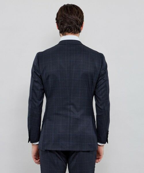 MACKINTOSH LONDON(MENS) / マッキントッシュ ロンドン メンズ セットアップ | 【NEW BRIDGE】Super150's コンビネーションチェックネイビースーツ | 詳細4