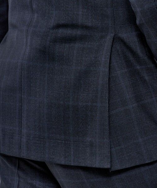 MACKINTOSH LONDON(MENS) / マッキントッシュ ロンドン メンズ セットアップ | 【NEW BRIDGE】Super150's コンビネーションチェックネイビースーツ | 詳細8