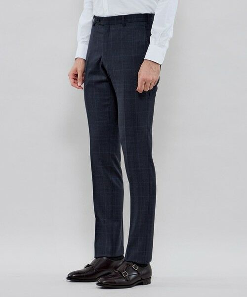 MACKINTOSH LONDON(MENS) / マッキントッシュ ロンドン メンズ セットアップ | 【NEW BRIDGE】Super150's コンビネーションチェックネイビースーツ | 詳細11