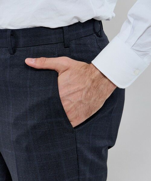 MACKINTOSH LONDON(MENS) / マッキントッシュ ロンドン メンズ セットアップ | 【NEW BRIDGE】Super150's コンビネーションチェックネイビースーツ | 詳細13