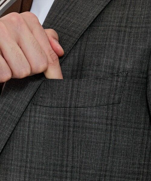 MACKINTOSH LONDON(MENS) / マッキントッシュ ロンドン メンズ セットアップ | 【NEW BRIDGE】Super150's コンビネーションチェックグレースーツ | 詳細6