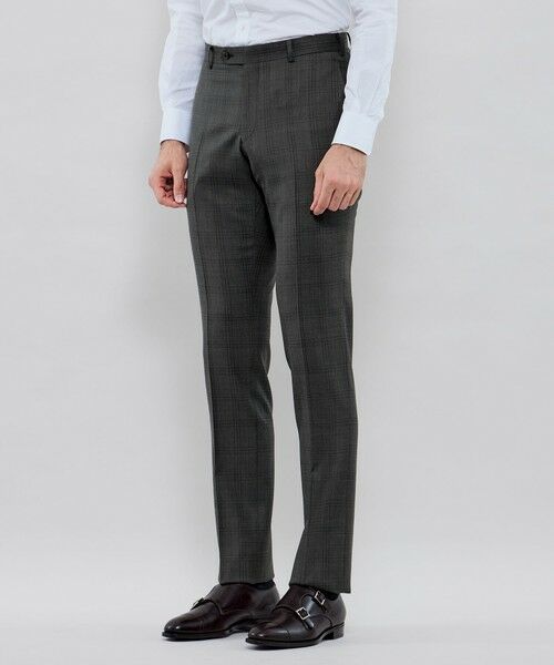 MACKINTOSH LONDON(MENS) / マッキントッシュ ロンドン メンズ セットアップ | 【NEW BRIDGE】Super150's コンビネーションチェックグレースーツ | 詳細11