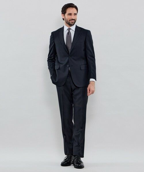 MACKINTOSH LONDON(MENS) / マッキントッシュ ロンドン 　メンズ セットアップ | 【OX BRIDGE】【DORMEUIL/ドーメル】シャドーストライプスーツ | 詳細1