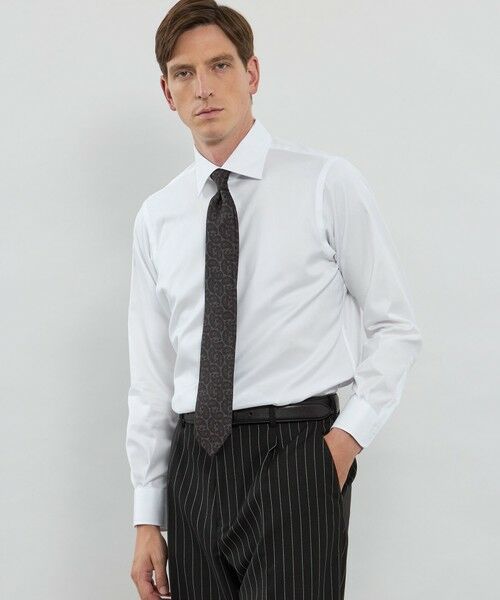 MACKINTOSH LONDON(MENS)/マッキントッシュ ロンドン メンズ 【形態安定】ブロードドレスシャツ ホワイト 39 MACKINTOSH LONDON(MENS)/マッキントッシュ ロンドン メンズ 【形態安定】ブロードドレスシャツ ホワイト 39