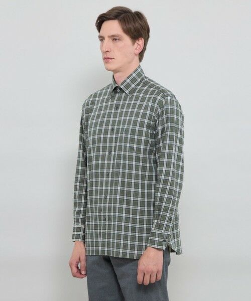 MACKINTOSH LONDON(MENS) / マッキントッシュ ロンドン メンズ シャツ・ブラウス | コットンカシミヤチェックボタンダウンシャツ | 詳細4