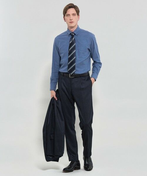 MACKINTOSH LONDON(MENS) / マッキントッシュ ロンドン 　メンズ シャツ・ブラウス | 【WEB・一部店舗限定】メランジフランネル釦ダウンシャツ | 詳細2