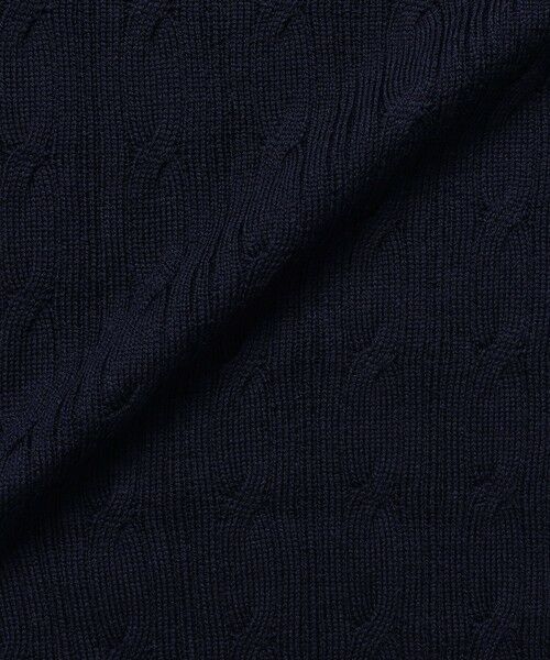 MACKINTOSH LONDON(MENS) / マッキントッシュ ロンドン 　メンズ ニット・セーター | 【WEB・一部店舗限定】ハイゲージケーブルクルーネックニット | 詳細14