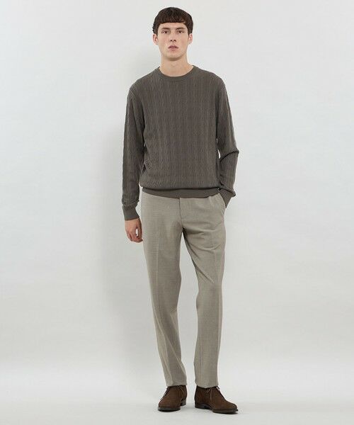 MACKINTOSH LONDON(MENS) / マッキントッシュ ロンドン 　メンズ ニット・セーター | 【WEB・一部店舗限定】ハイゲージケーブルクルーネックニット | 詳細2