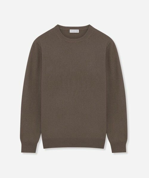 MACKINTOSH LONDON(MENS) / マッキントッシュ ロンドン メンズ ニット・セーター | 12G天竺エクストラファインウールクルーネックニット(ブラウン2)