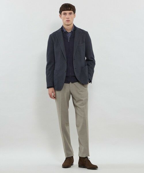 MACKINTOSH LONDON(MENS) / マッキントッシュ ロンドン 　メンズ ニット・セーター | 【WEB・一部店舗限定】ハイゲージケーブルフルジップアップニット | 詳細4