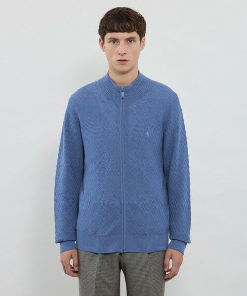 MACKINTOSH LONDON(MENS) / マッキントッシュ ロンドン 　メンズ ニット・セーター | 【WEB・一部店舗限定】ハイゲージケーブルフルジップアップニット | 詳細6