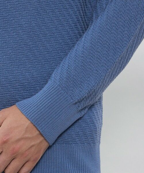 MACKINTOSH LONDON(MENS) / マッキントッシュ ロンドン 　メンズ ニット・セーター | 【WEB・一部店舗限定】ハイゲージケーブルフルジップアップニット | 詳細9