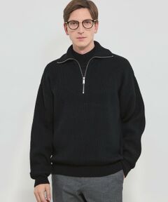MACKINTOSH LONDON(MENS) / マッキントッシュ ロンドン 　メンズ ニット・セーター | 7G両畔ハーフジップニット