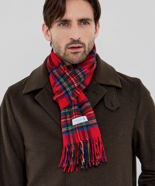 MACKINTOSH LONDON(MENS) / マッキントッシュ ロンドン 　メンズ マフラー・ショール・スヌード・ストール | 【WEB・一部店舗限定】ウールカシミヤチェックマフラー | 詳細1