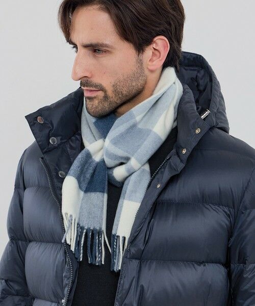 MACKINTOSH LONDON(MENS) / マッキントッシュ ロンドン 　メンズ マフラー・ショール・スヌード・ストール | 【WEB・一部店舗限定】ウールカシミヤチェックマフラー | 詳細2