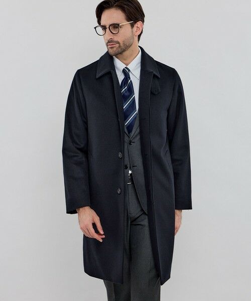 MACKINTOSH LONDON(MENS) / マッキントッシュ ロンドン メンズ その他アウター | 【DUNFORD】ウールカシミヤビーバーステンカラーコート(ネイビー)