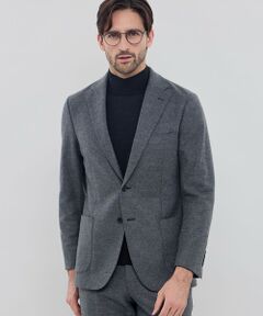 MACKINTOSH LONDON(MENS) / マッキントッシュ ロンドン 　メンズ ノーカラージャケット | 【WEB・一部店舗限定】【FLEX JERSEY】ウールメルトンジャージーセットアップジャケット