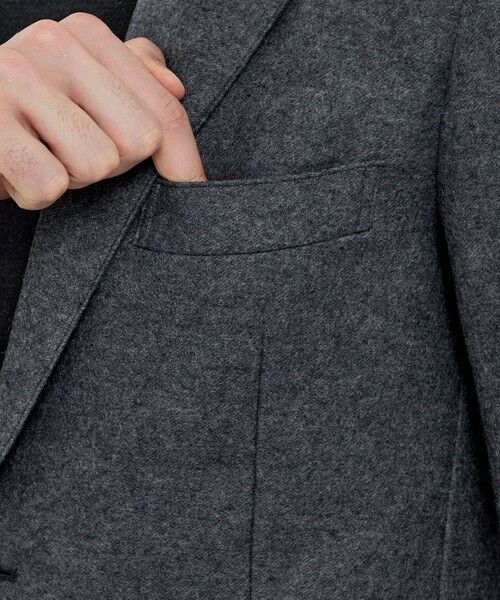 MACKINTOSH LONDON(MENS) / マッキントッシュ ロンドン メンズ ノーカラージャケット | 【WEB・一部店舗限定】【FLEX JERSEY】ウールメルトンジャージーセットアップジャケット | 詳細6