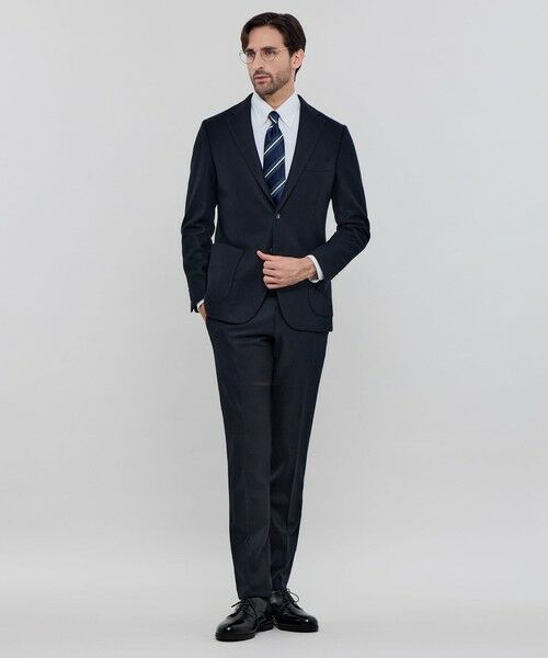 MACKINTOSH LONDON(MENS) / マッキントッシュ ロンドン メンズ ノーカラージャケット | 【WEB・一部店舗限定】【FLEX JERSEY】ウールメルトンジャージーセットアップジャケット | 詳細2