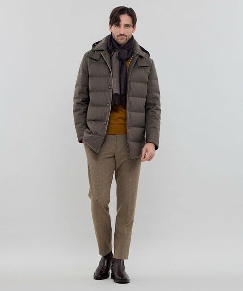 MACKINTOSH LONDON(MENS) / マッキントッシュ ロンドン 　メンズ ブルゾン | 【ELINGTON】ウールサキソニーフーデッドダウンアウター | 詳細3