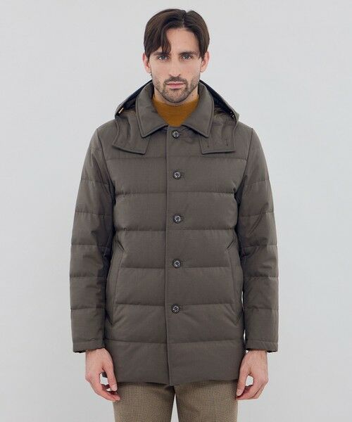 MACKINTOSH LONDON(MENS) / マッキントッシュ ロンドン 　メンズ ブルゾン | 【ELINGTON】ウールサキソニーフーデッドダウンアウター | 詳細4