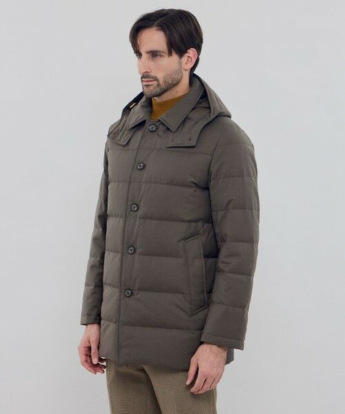 MACKINTOSH LONDON(MENS) / マッキントッシュ ロンドン 　メンズ ブルゾン | 【ELINGTON】ウールサキソニーフーデッドダウンアウター | 詳細5