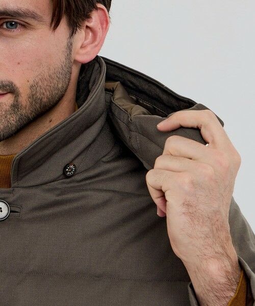 MACKINTOSH LONDON(MENS) / マッキントッシュ ロンドン 　メンズ ブルゾン | 【ELINGTON】ウールサキソニーフーデッドダウンアウター | 詳細7