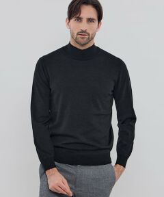 MACKINTOSH LONDON(MENS) / マッキントッシュ ロンドン 　メンズ ニット・セーター | ウールプラックスホールガーメントモックネックニット