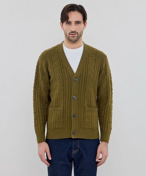 MACKINTOSH LONDON(MENS) / マッキントッシュ ロンドン 　メンズ ニット・セーター | アランニットカーディガン | 詳細3