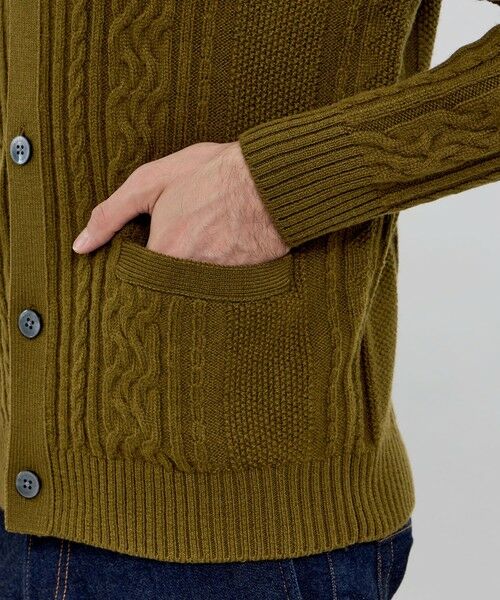 MACKINTOSH LONDON(MENS) / マッキントッシュ ロンドン 　メンズ ニット・セーター | アランニットカーディガン | 詳細6
