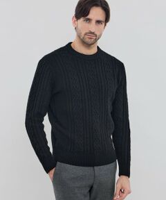 MACKINTOSH LONDON(MENS) / マッキントッシュ ロンドン 　メンズ ニット・セーター | アランクルーネックニット