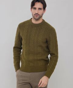 MACKINTOSH LONDON(MENS) / マッキントッシュ ロンドン 　メンズ ニット・セーター | アランクルーネックニット