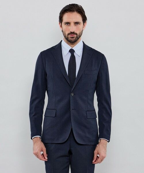 MACKINTOSH LONDON(MENS) / マッキントッシュ ロンドン メンズ ノーカラージャケット | 【WEB・一部店舗限定】【BREASY JACKET】ウールライクポリエステル セットアップジャケット | 詳細3