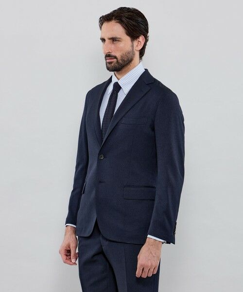 MACKINTOSH LONDON(MENS) / マッキントッシュ ロンドン メンズ ノーカラージャケット | 【WEB・一部店舗限定】【BREASY JACKET】ウールライクポリエステル セットアップジャケット | 詳細4