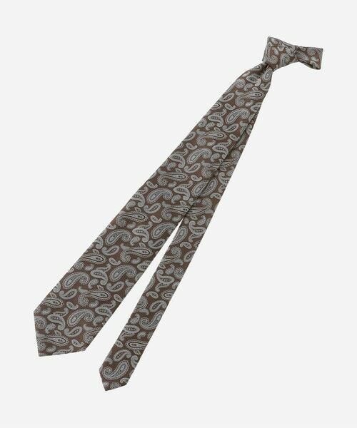 MACKINTOSH LONDON(MENS) / マッキントッシュ ロンドン 　メンズ ネクタイ | クラシックペイズリーネクタイ（ブラウン8）