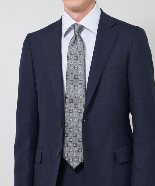 MACKINTOSH LONDON(MENS) / マッキントッシュ ロンドン 　メンズ ネクタイ | トラディショナル綾目小紋ネクタイ | 詳細1