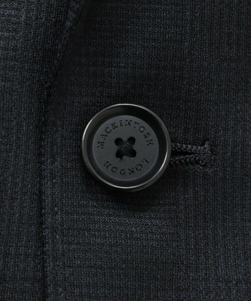 MACKINTOSH LONDON(MENS) / マッキントッシュ ロンドン メンズ ノーカラージャケット | 【FLEX JERSEY】ハイゲージジャカードグレンチェックセットアップジャケット | 詳細9