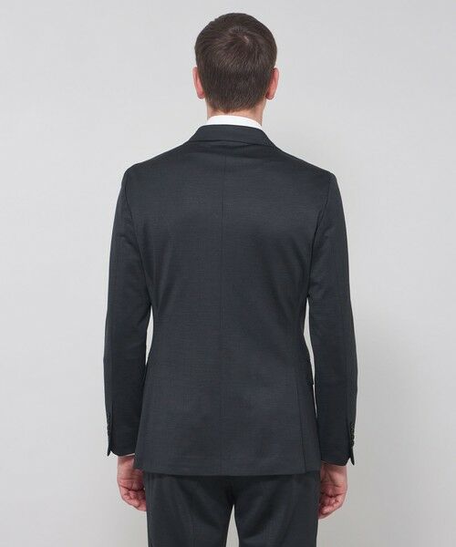 MACKINTOSH LONDON(MENS) / マッキントッシュ ロンドン 　メンズ ノーカラージャケット | 【FLEX JERSEY】ハイゲージジャカードグレンチェックセットアップジャケット | 詳細4