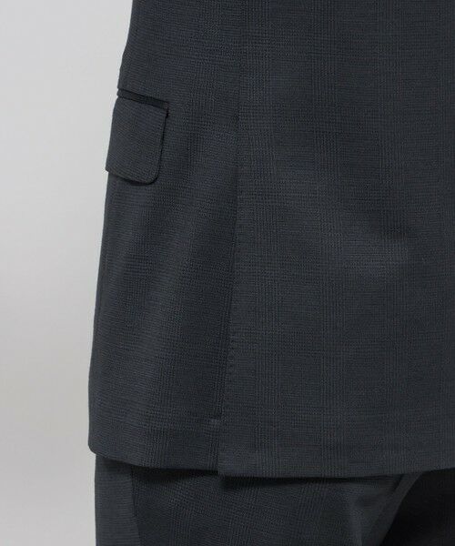 MACKINTOSH LONDON(MENS) / マッキントッシュ ロンドン 　メンズ ノーカラージャケット | 【FLEX JERSEY】ハイゲージジャカードグレンチェックセットアップジャケット | 詳細8