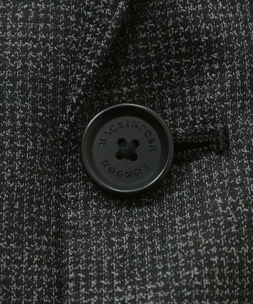 MACKINTOSH LONDON(MENS) / マッキントッシュ ロンドン 　メンズ ノーカラージャケット | 【FLEX JERSEY】ハイゲージジャカードハウンドトゥースセットアップジャケット | 詳細10