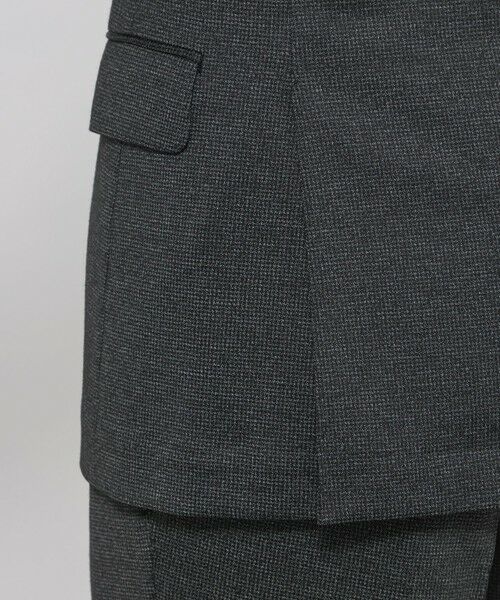 MACKINTOSH LONDON(MENS) / マッキントッシュ ロンドン 　メンズ ノーカラージャケット | 【FLEX JERSEY】ハイゲージジャカードハウンドトゥースセットアップジャケット | 詳細9