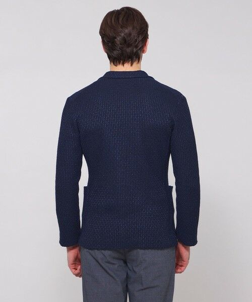 MACKINTOSH LONDON(MENS) / マッキントッシュ ロンドン 　メンズ ノーカラージャケット | ハニカムニットジャケット | 詳細5