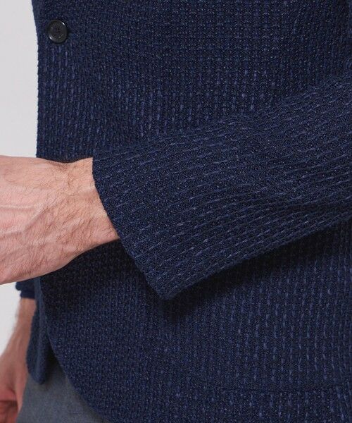 MACKINTOSH LONDON(MENS) / マッキントッシュ ロンドン 　メンズ ノーカラージャケット | ハニカムニットジャケット | 詳細7